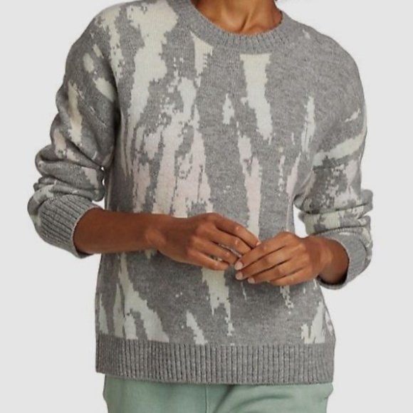 NWT Rails Women's Gray Virgo Tie Dye Wool-Blend Pullover Sweater - size Large - Picture 4 of 8